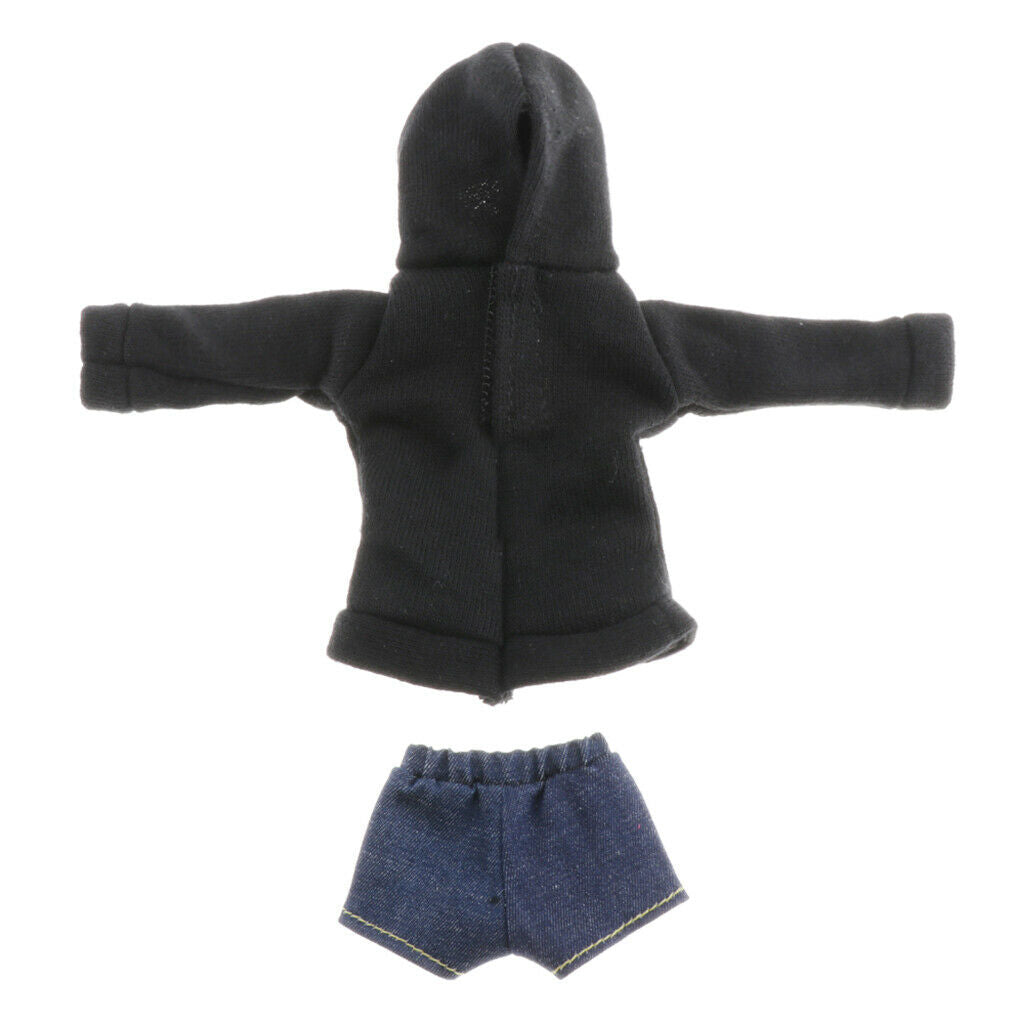 Fashionable BJD Hoodie and Short Pants for 1/6 BB Licca/Momoko/Azone Accs