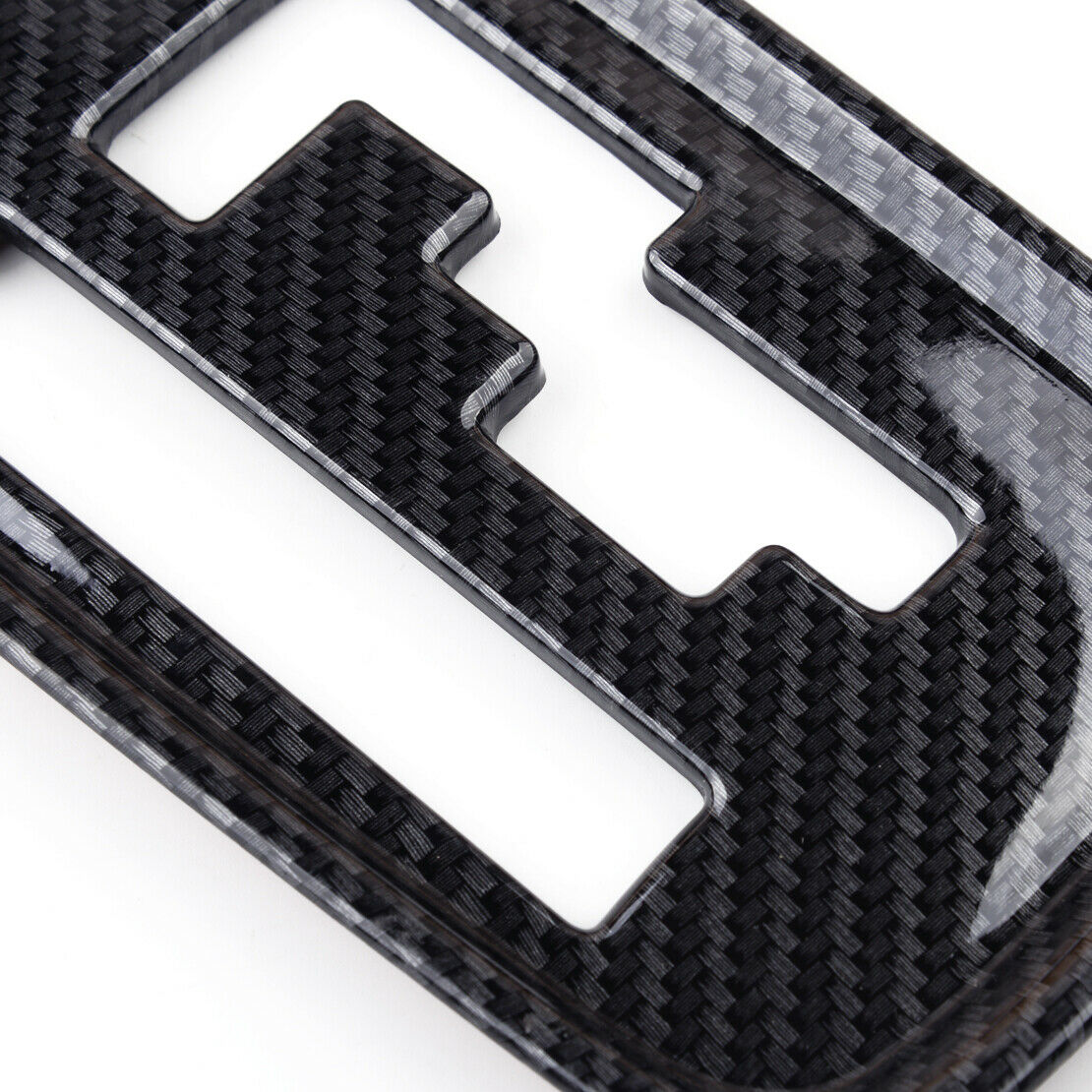 ABS Carbon Fiber Inner Gear Shift Panel Cover Fit For Mitsubishi Outlander 13-20