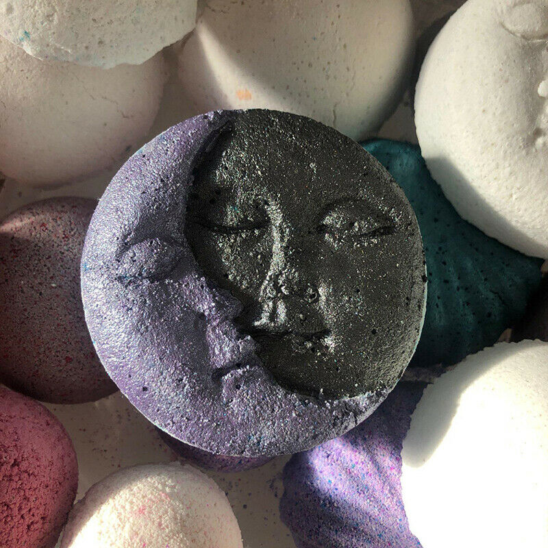 Soap Mold Round Shape Sun Moon Faces Silicone Mold DIY Fondant Cake Decor.l8