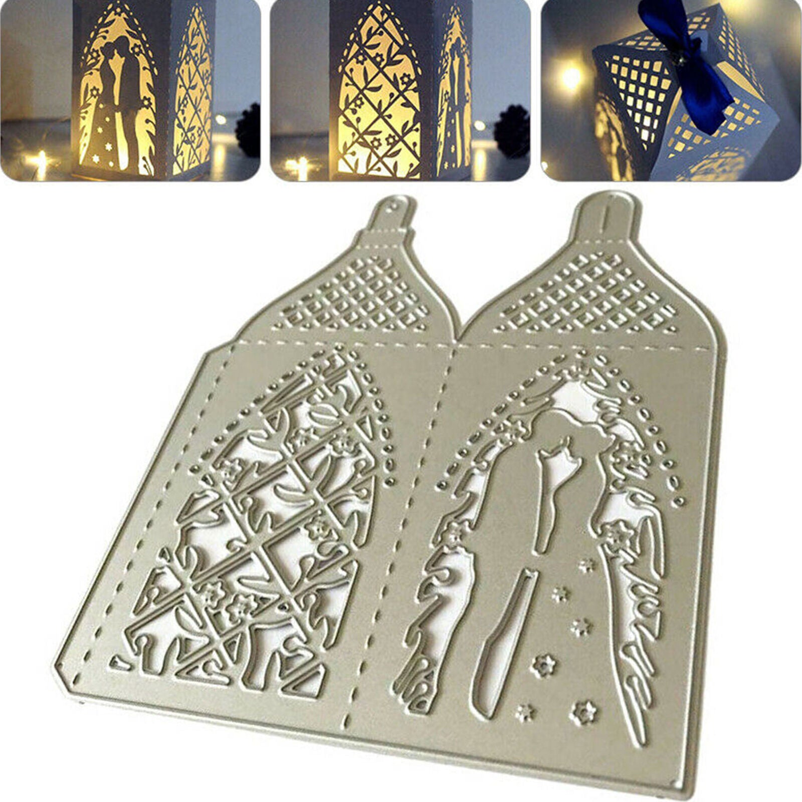 Punching template lantern lanterns Christmas wedding Easter birthday DIY