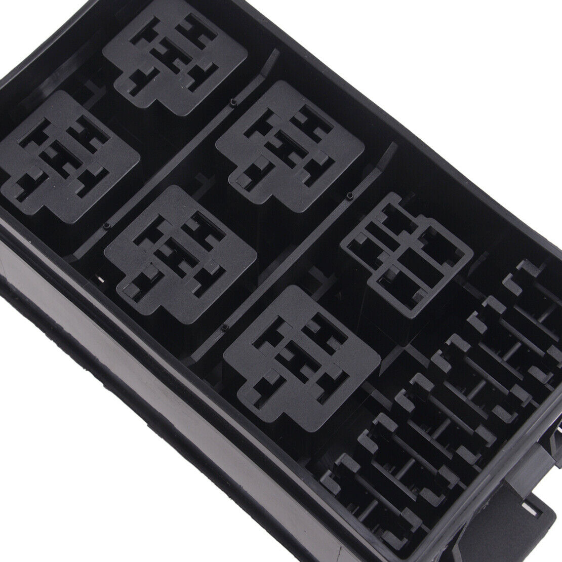 Car 6-Way 12-Slot Fuse Box Relay with 41pcs Pins ATC/ATO Fuses Holder