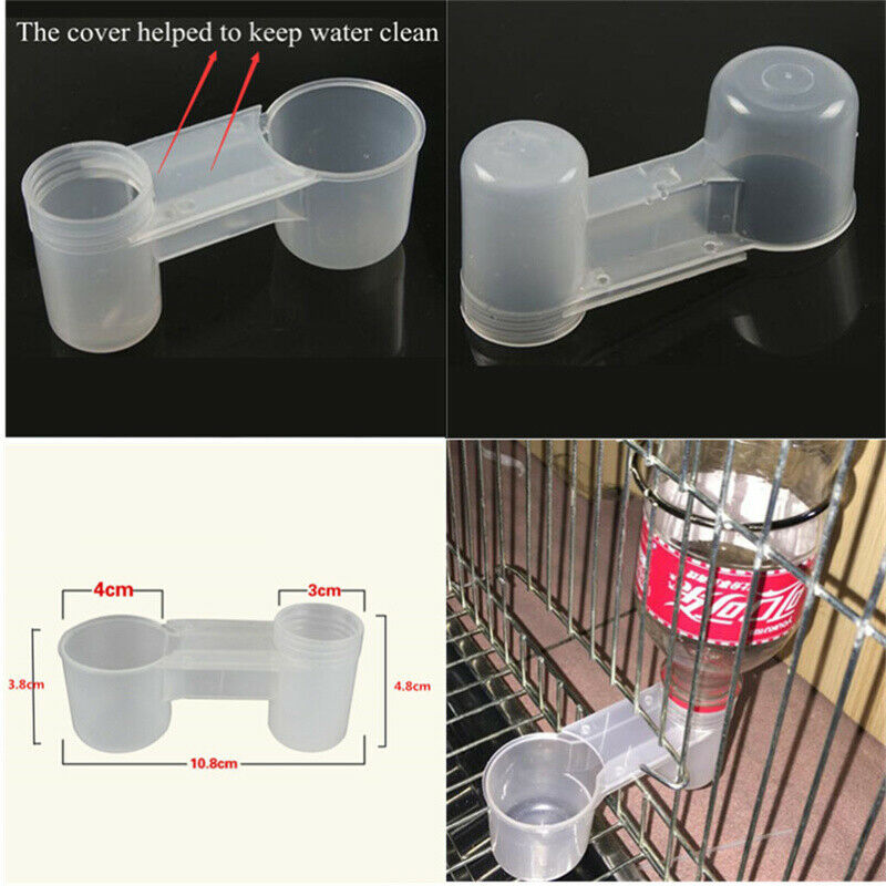 Plastic Pet Bird Drinker Feeder Water Bottle Cup Pigeon Budgie  For  Home GaFCA