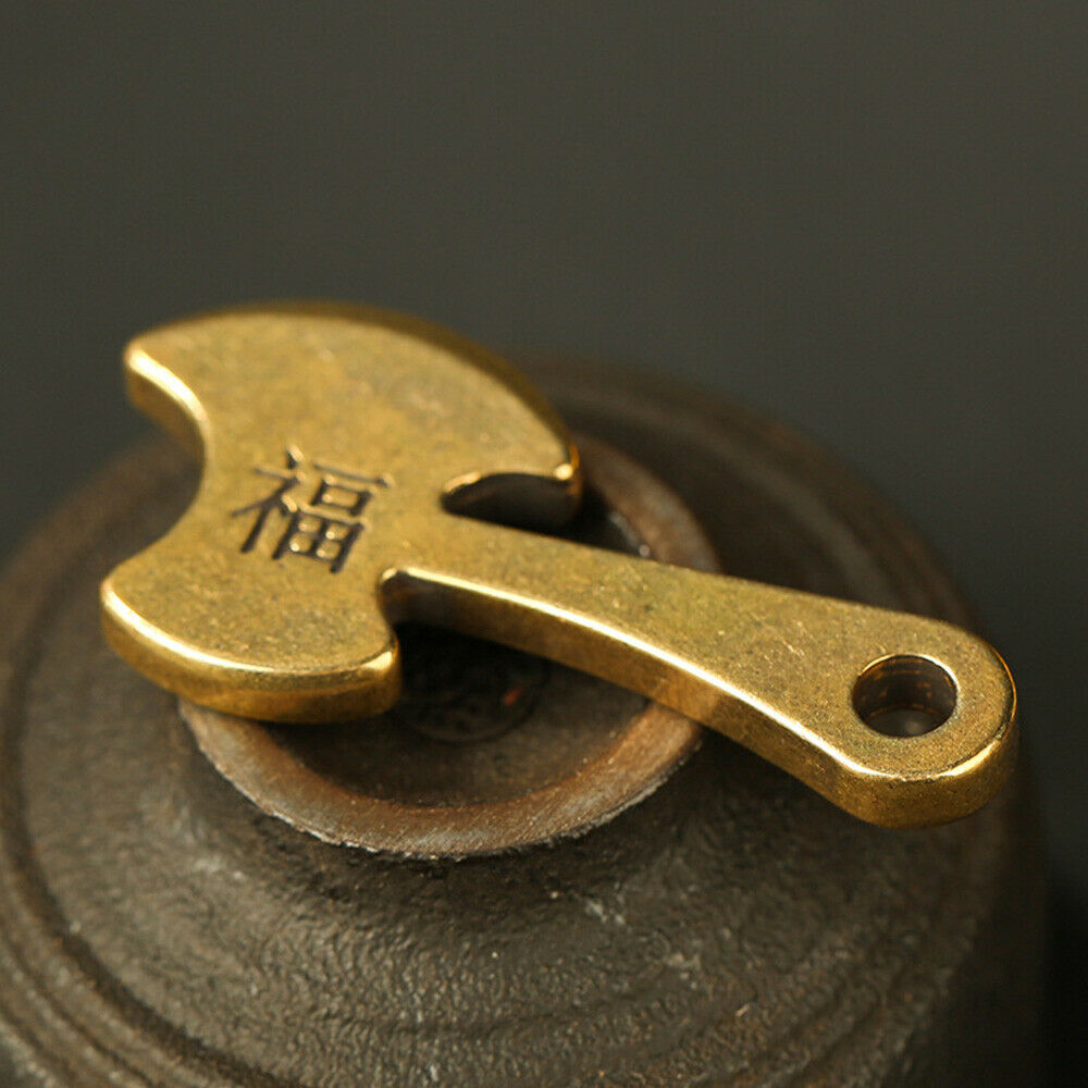 Chinese Blessing Axe Keychain Pendant Key Ring Necklace Jewellery Decor Craft