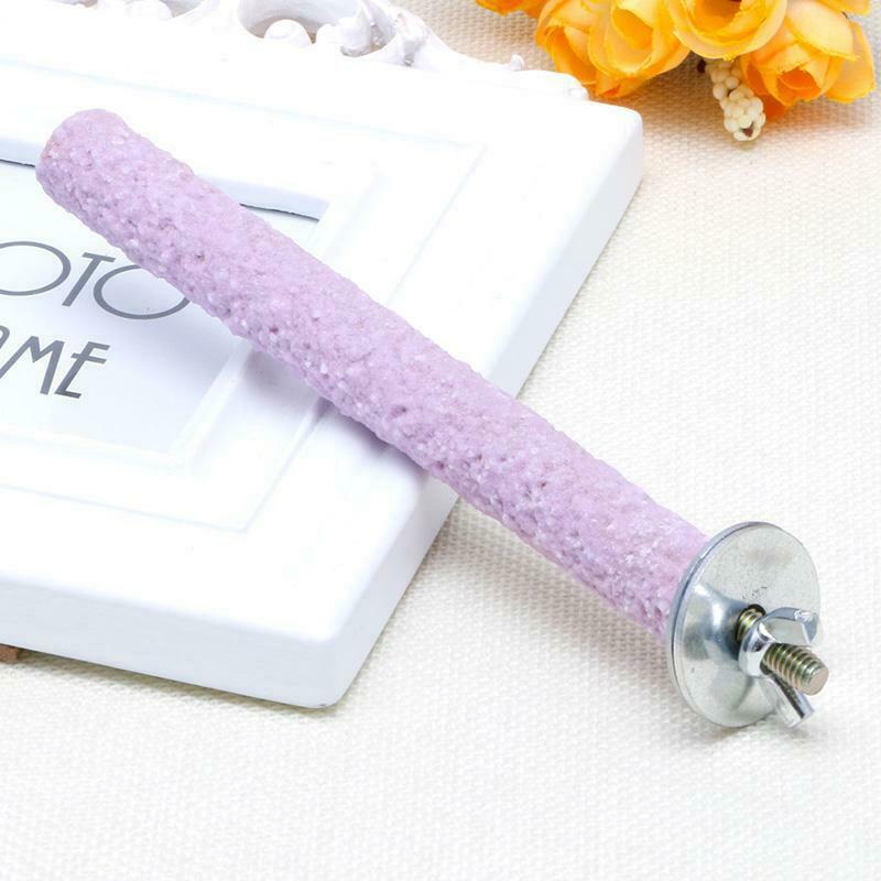 Colorful Pet Bird Parrot Chew Paw Grinding Toys Harness Cage Budgie Clean Tool