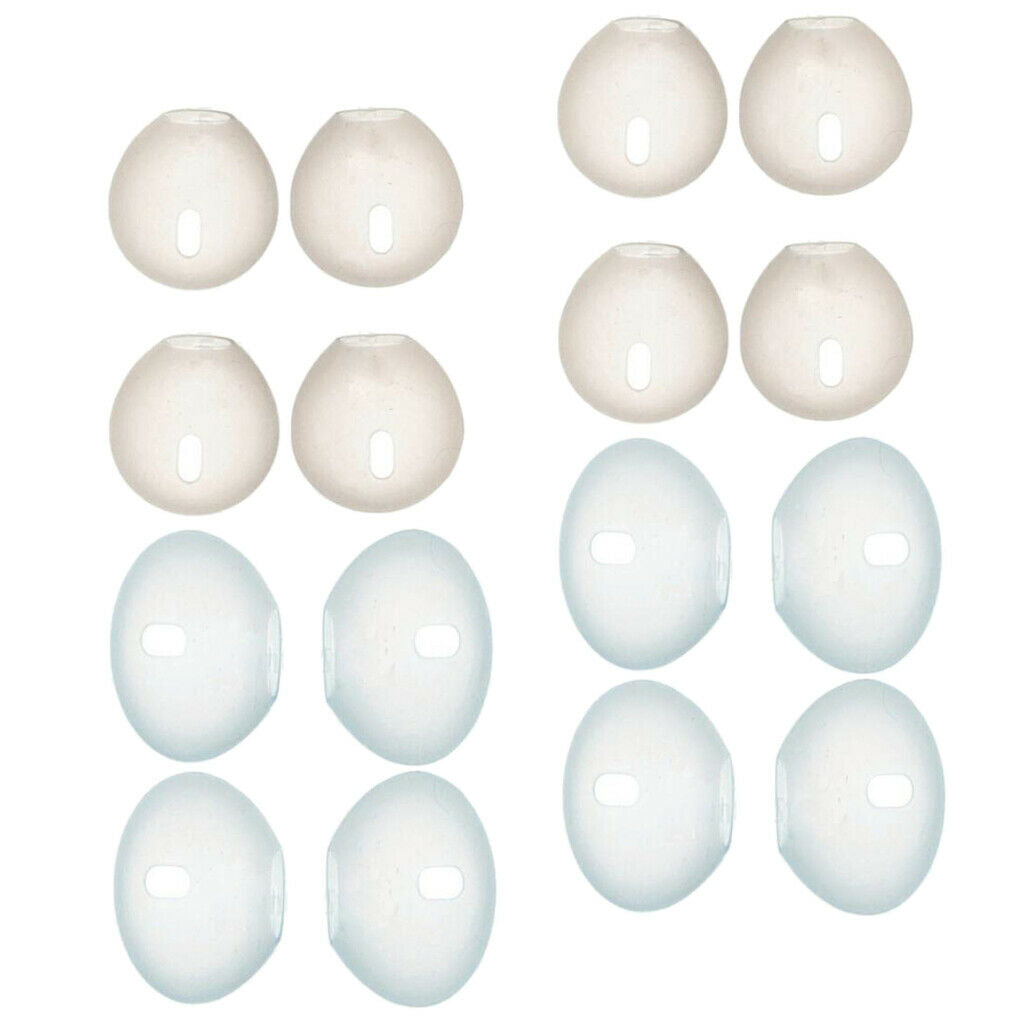 16 Pieces Silicone Earbud Cover Tips Replacement Ear Gels Buds for