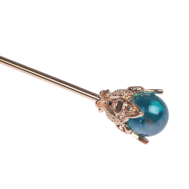 1Pc Blue Hair Claw Plate Hairpin Headdress Hair Sticks Ornaments Ancient .l8