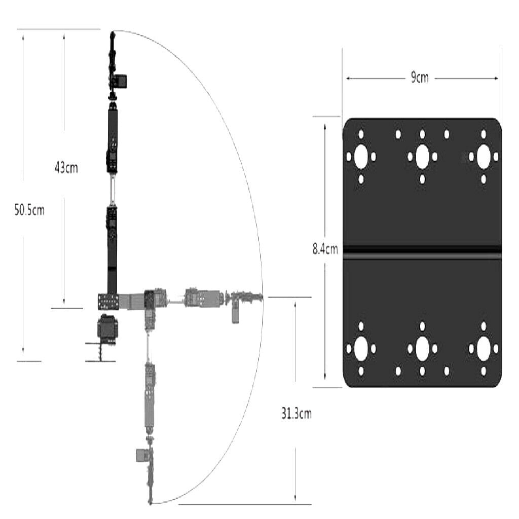 6-Dof Robot Mechanical Arm Servo Controlled for   Learning Robotics