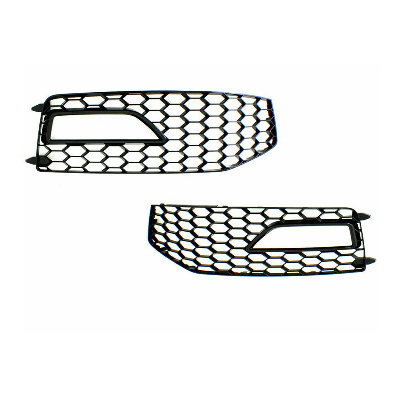 1 Pair Fog Light Grilles Fog Lamp Frame For RS4 Style S-Line 2013-2016