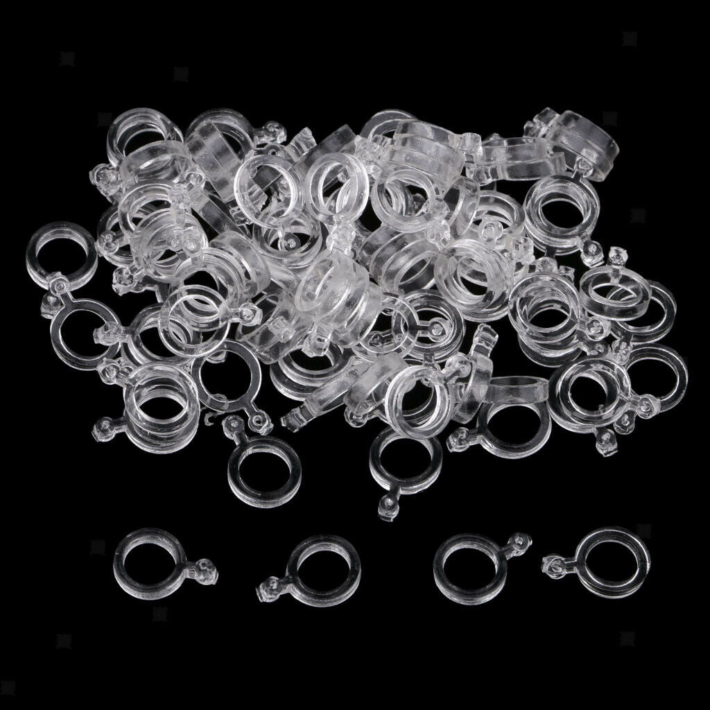 100x 3/5/7mm Elastic Bait Band Boilie Pellet Rubber  Baitbands for Hair Rigs - L