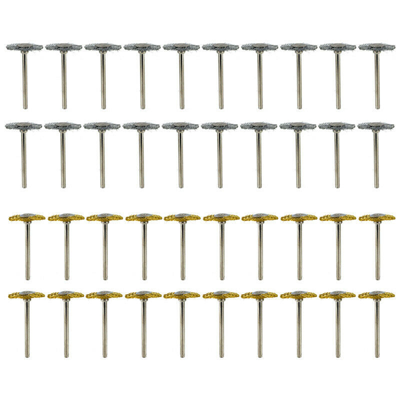 Wire Brush Disc 40Pcs Rotary Tool Metal Polishing Disc