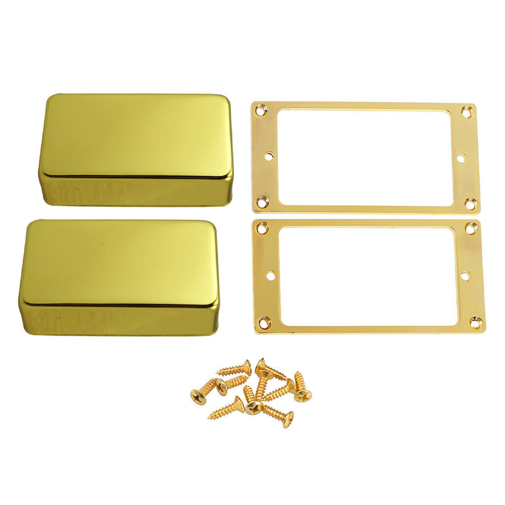 Golden Guitar Humbucker Pickup Frame with Sealed Pickup Covers Screws for ST SQ