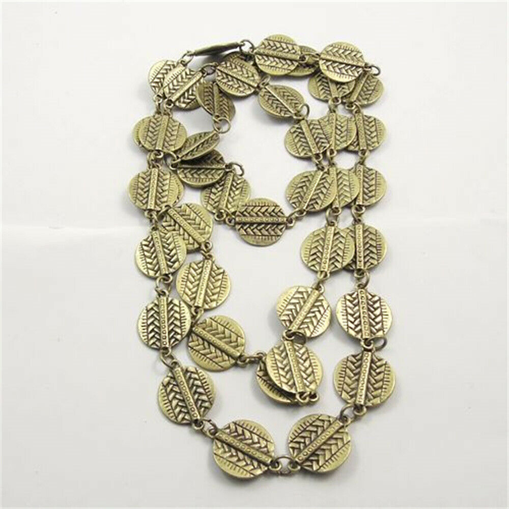 1 Meter Antiqued Bronze Metal Tag Link Chain Statement Necklace Making Crafting