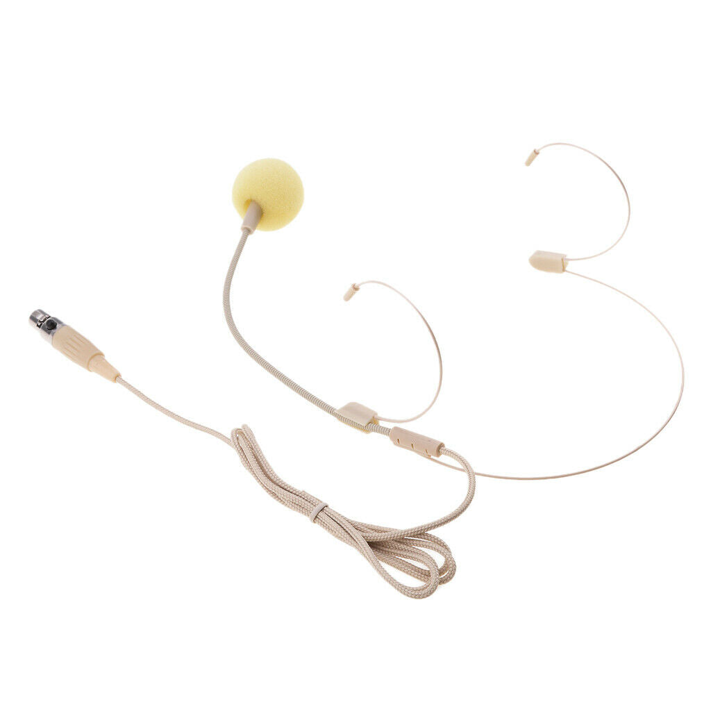 JY-533 XLR 4Pin Connector Dual Ear Hook Wired Headworn Megaphone Microphone