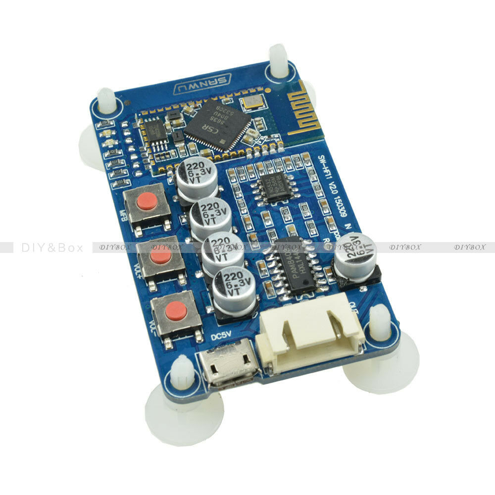 USB Stereo Amplifier Module Bluetooth 4.0 CSR8635 PAM8403 Audio Receiver Board