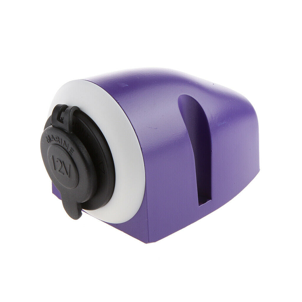 Waterproof 12V Charger Power Adapter Car Cigarette Lighter Socket Purple