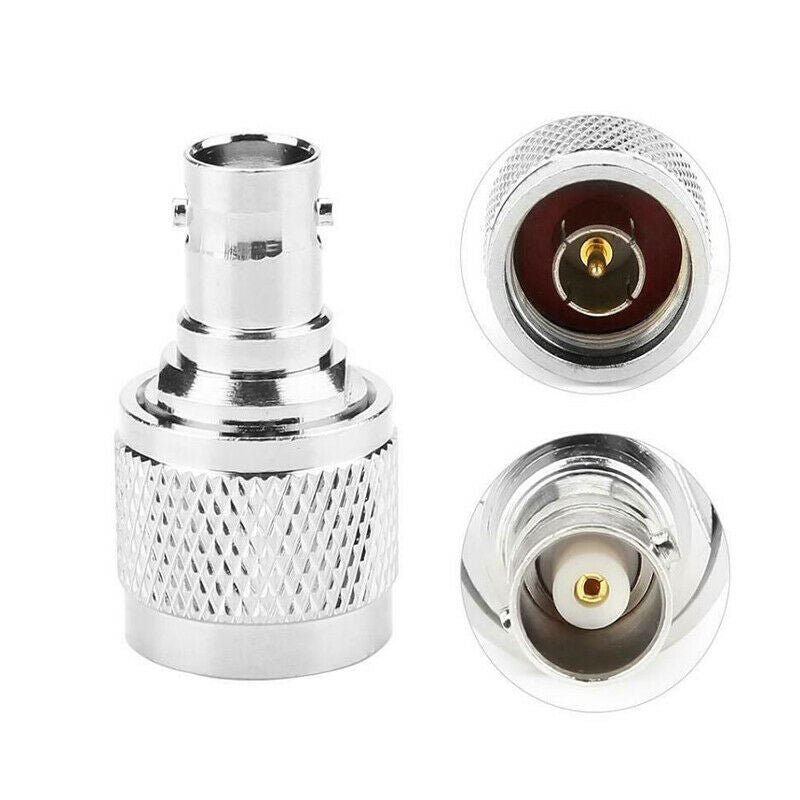 2pcs N Type Male To BNC Female RF Connector Adapter Test Converter 0--6Gh.l8