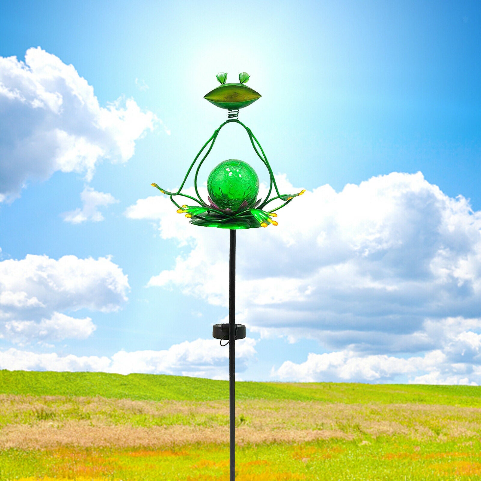 1piece Frog Solar Garden Lamps LED Solar Powered Night Lights Decorations