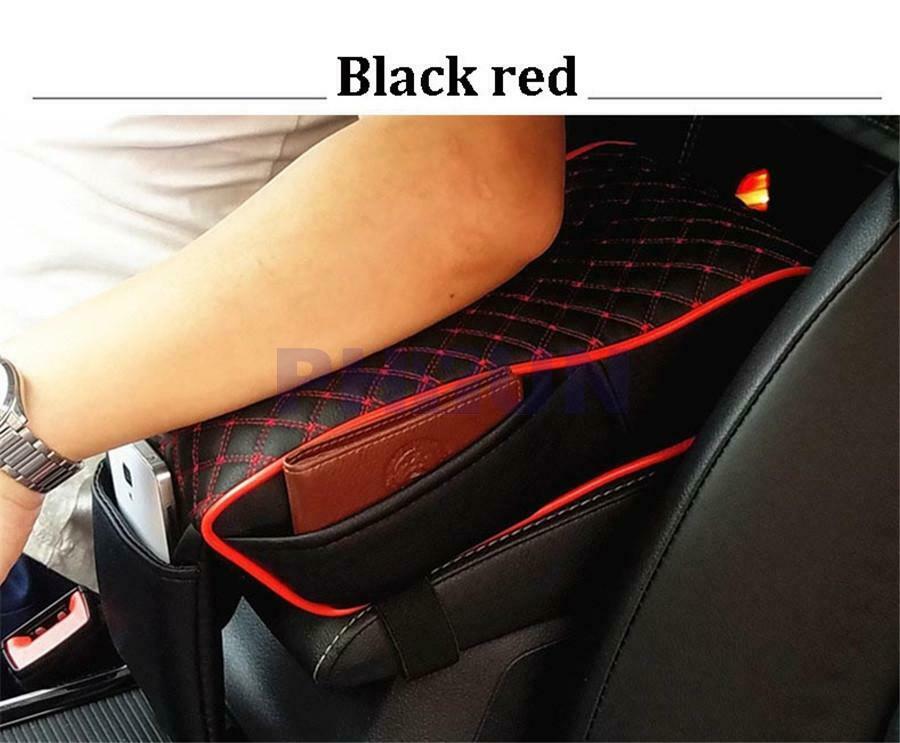 Center Console Armrest Pillow PU Leather Memory Sponge Armrest Seat Box Cover