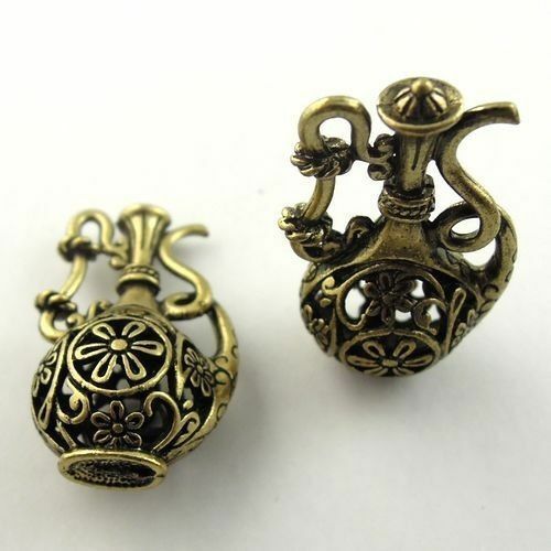 6PCS Antiqued Style Bronze Alloy Hollow flagon Pendant Charms 35*20*14mm 08832