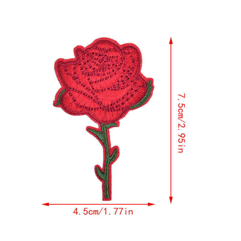 11PCS Flower Patches Applique Embroidered Iron on Patch for Clothes Acces.l8