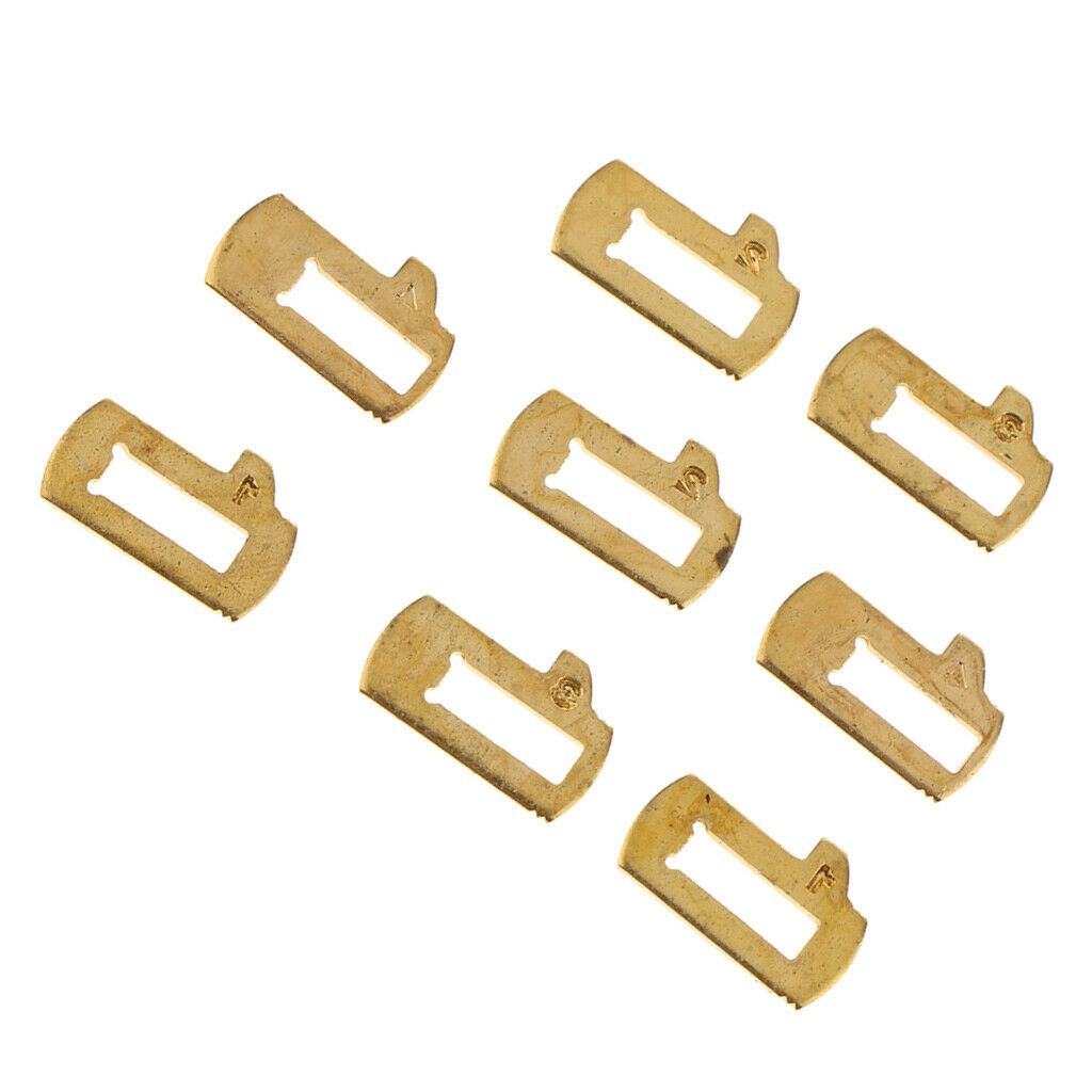 8 Pieces Car Lock Reed Set Cylinder Gasket Plate for Buick Excelle