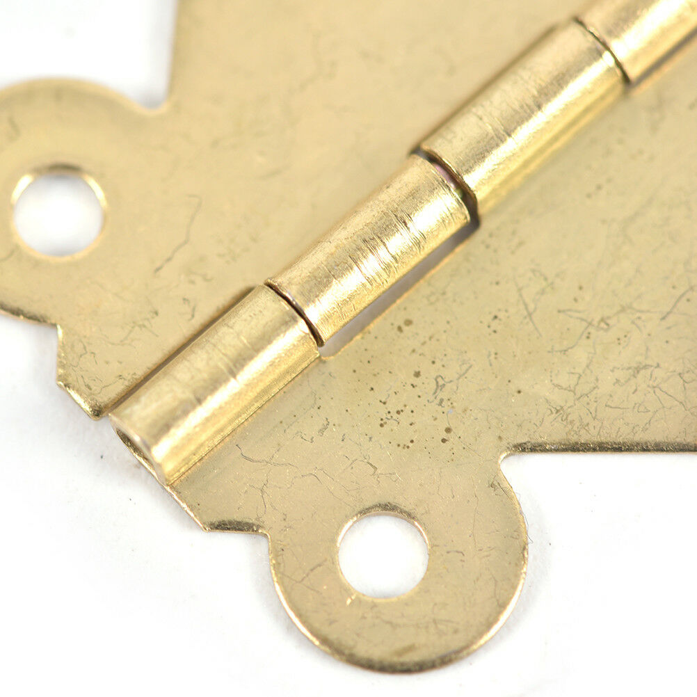 10XBrass Color Mini Butterfly Hinges to Cabinet Drawer Jewelry Box DIY Repair BD