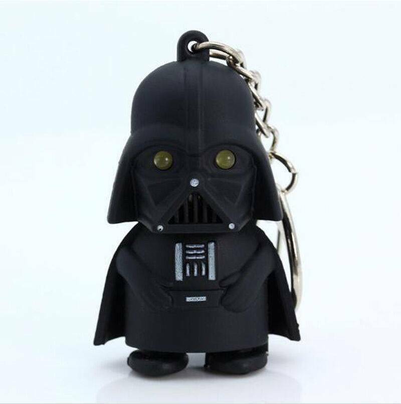1pc Keyring With Sound Light Up LED Wars Darth Vader Keychain Gift Christmas new