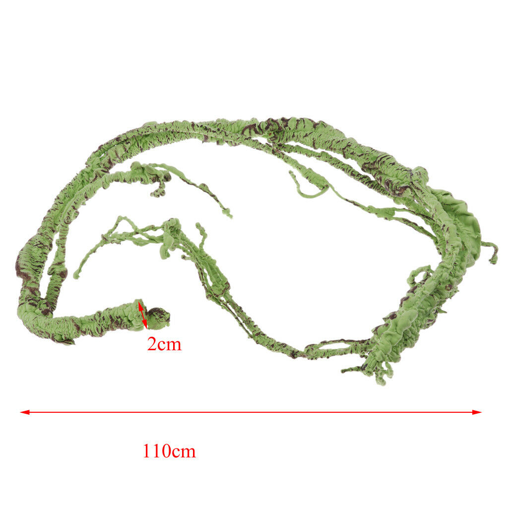 Reptile Terrarium Green Ivy Vines Vivarium Ornament Artificial Plant Decor