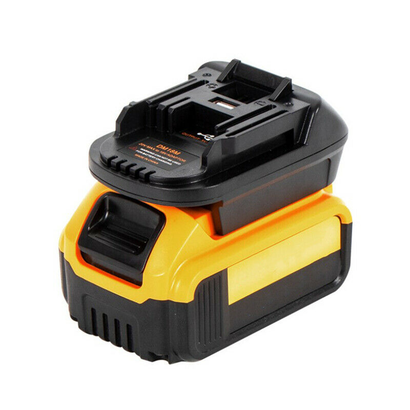 USB Battery Adapter For 20V DEWALT DCB200 Milwaukee M18 Convert to Makita  E TL