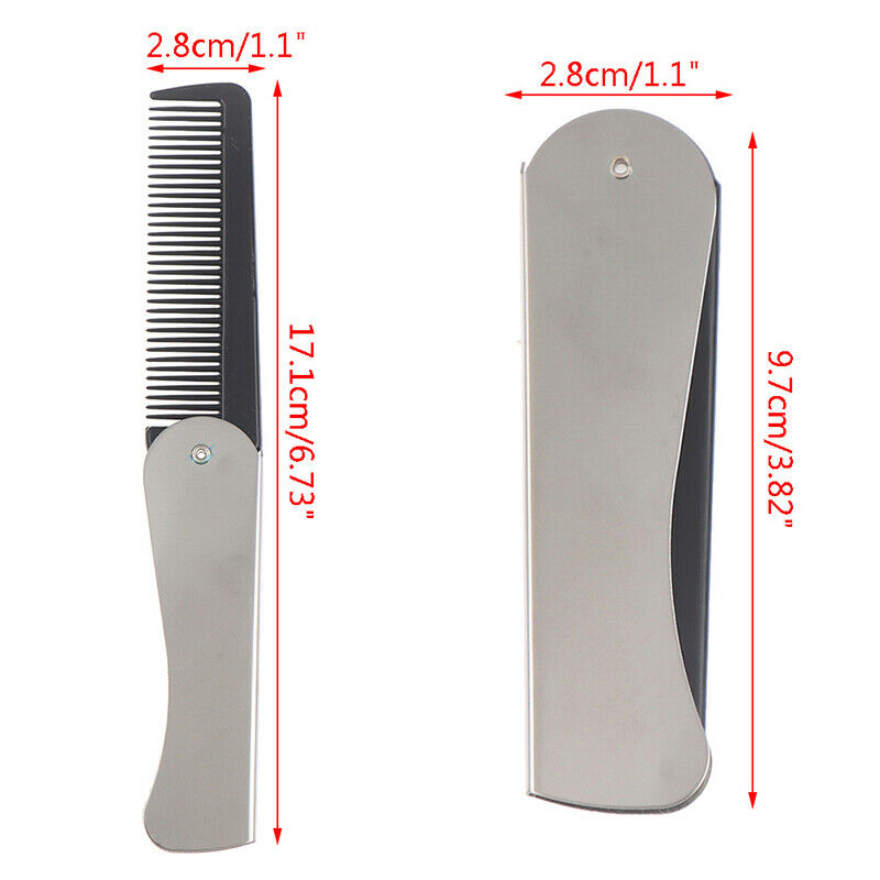 Portable Hair Comb Brush Foldable Massage Hair Comb Folding Hairdressing Too Tt