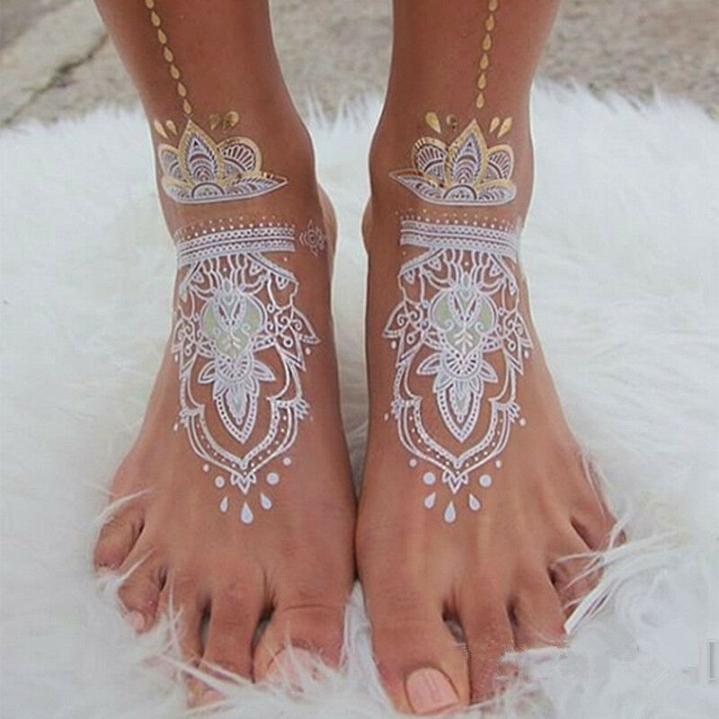 1x Natural Herbal Henna Cones Temporary Tattoo White Body Art Paint Mehandi Ink