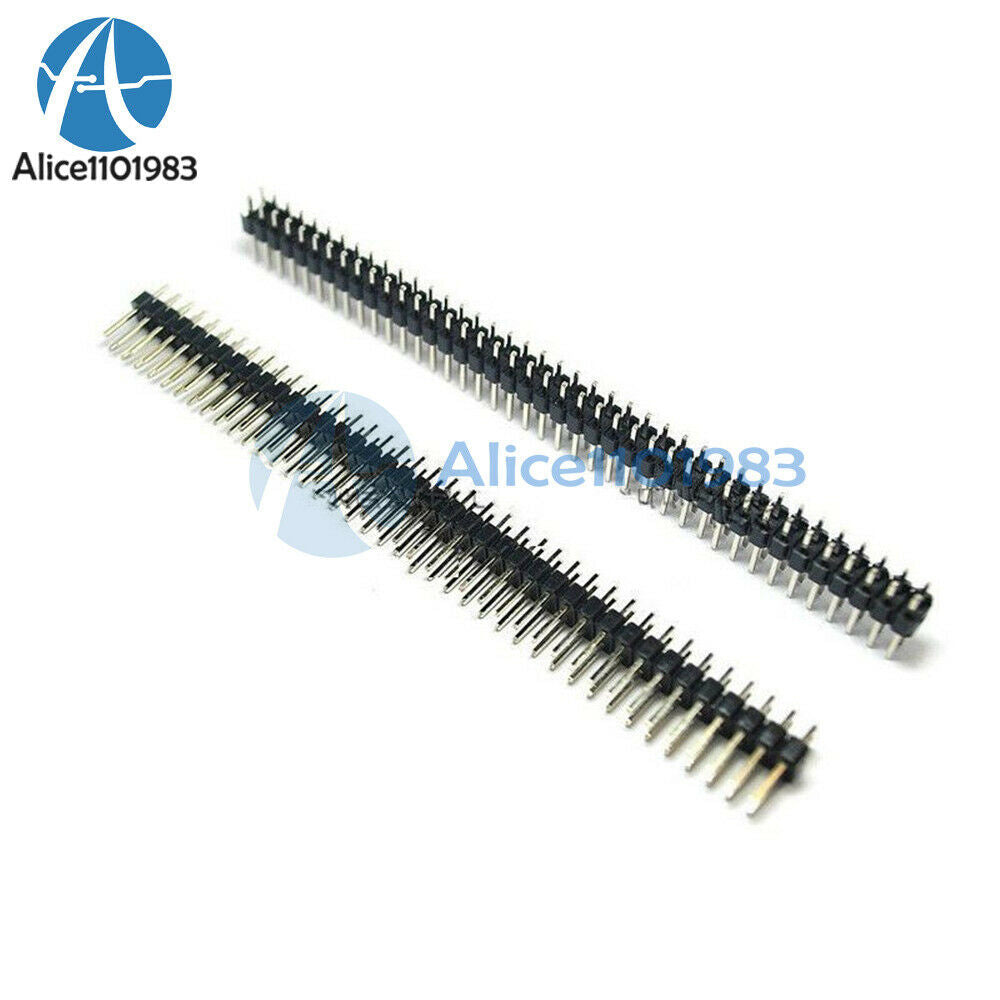 100PCS 40Pin 2 X 40 2.54mm Double Row Straight Male Pin Header Strip PBC Ardunio