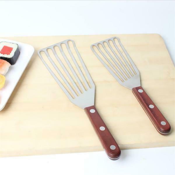 Stainless Steel Slotted Turner Spatula Kitchen Cooking Utensils Stir-fry -S