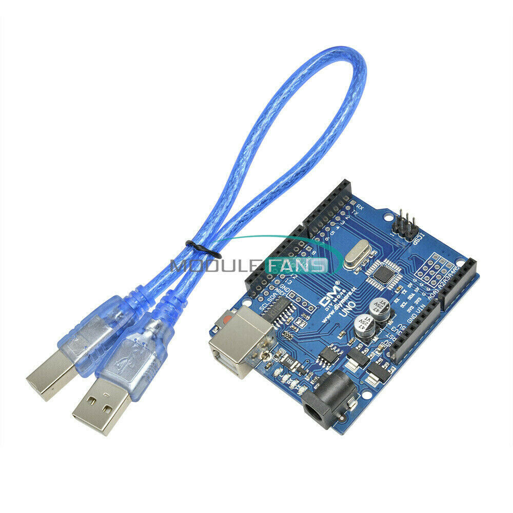 ATmega328P CH340G UNO R3 Board USB Cable +7 Gilded Pin DIY