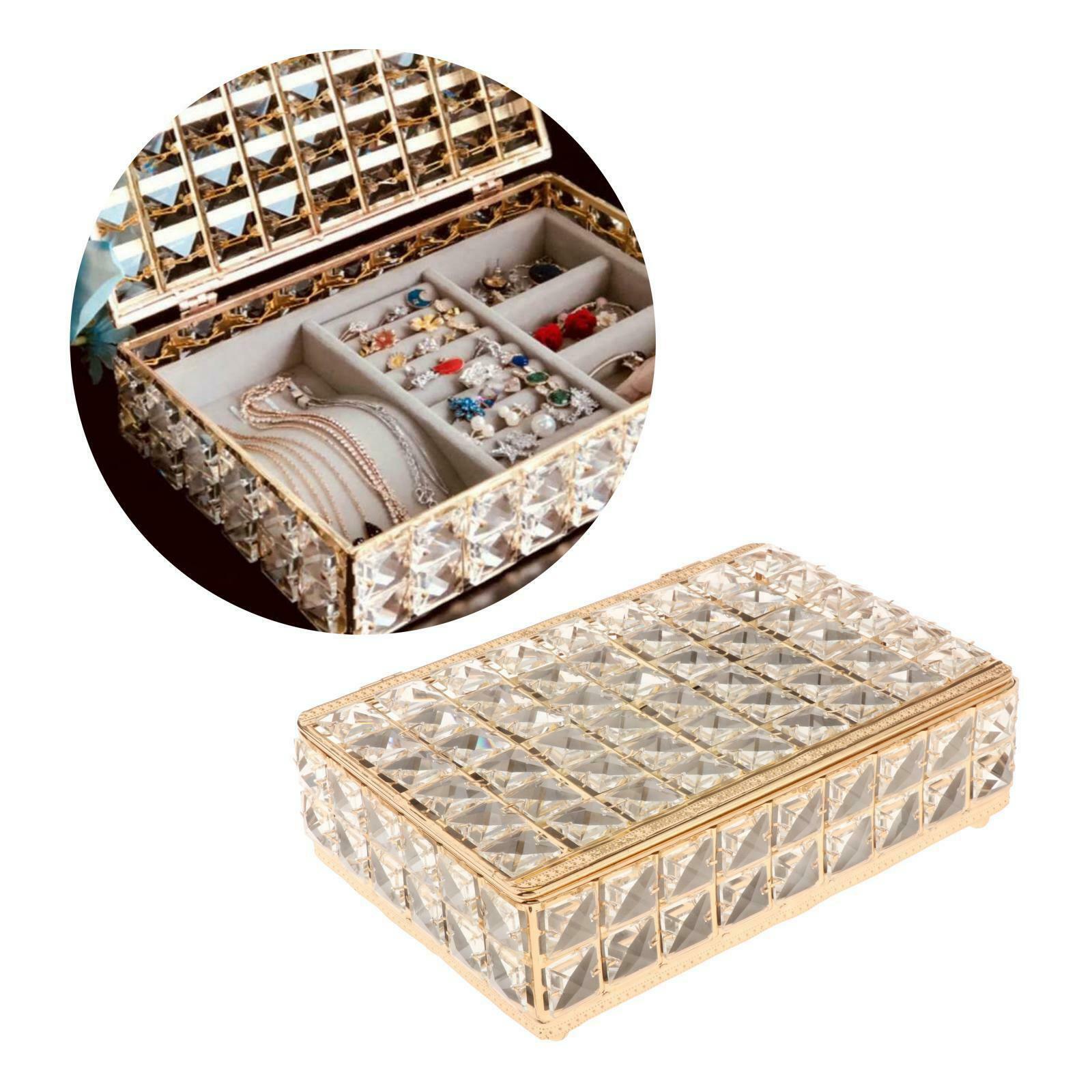 Portable Earring Ring Jewelry Display Storage Box Bracelets Organizer Case