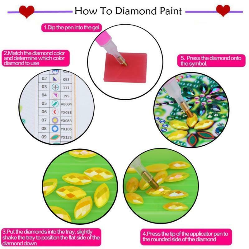 Mandalas DIY Special Shape 5D Luminous Diamond Painting Kits Home Wall Decor