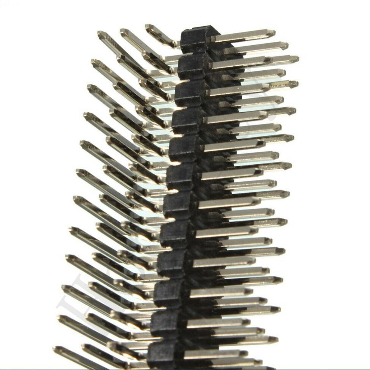 2pcs 90 Degree 2.54mm 3x40P Male Pins Three Row Right Angle Pin Header Connector