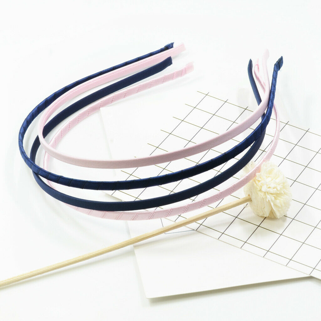 12 Pieces 5mm Steel Headband Covers   Women Hair Band for DIY