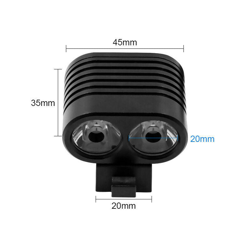 8000Lumen 2x XM-L2 LED Cycling Front Bicycle Bike Light Headlight Headlamp