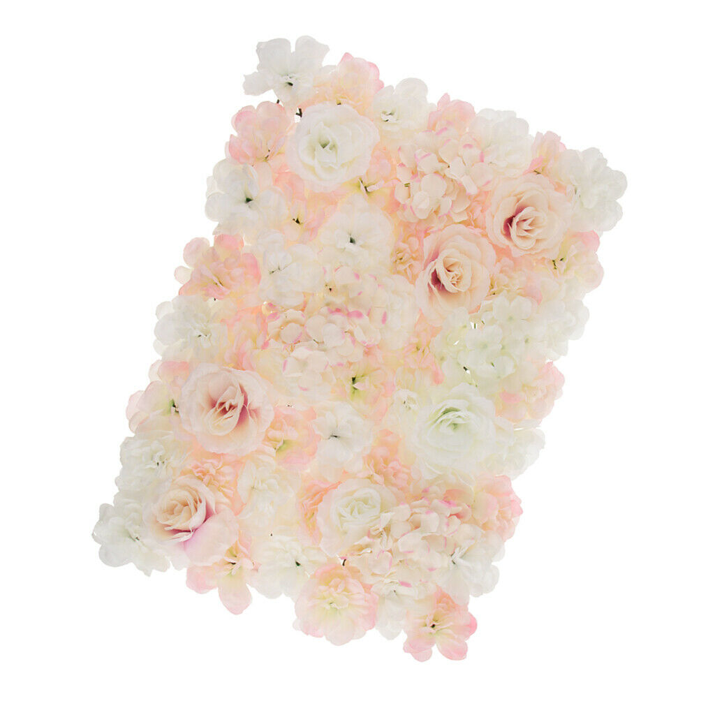 Charm Rose Flower Champagne Silk Flower Venue Floral for Wall Backdrop