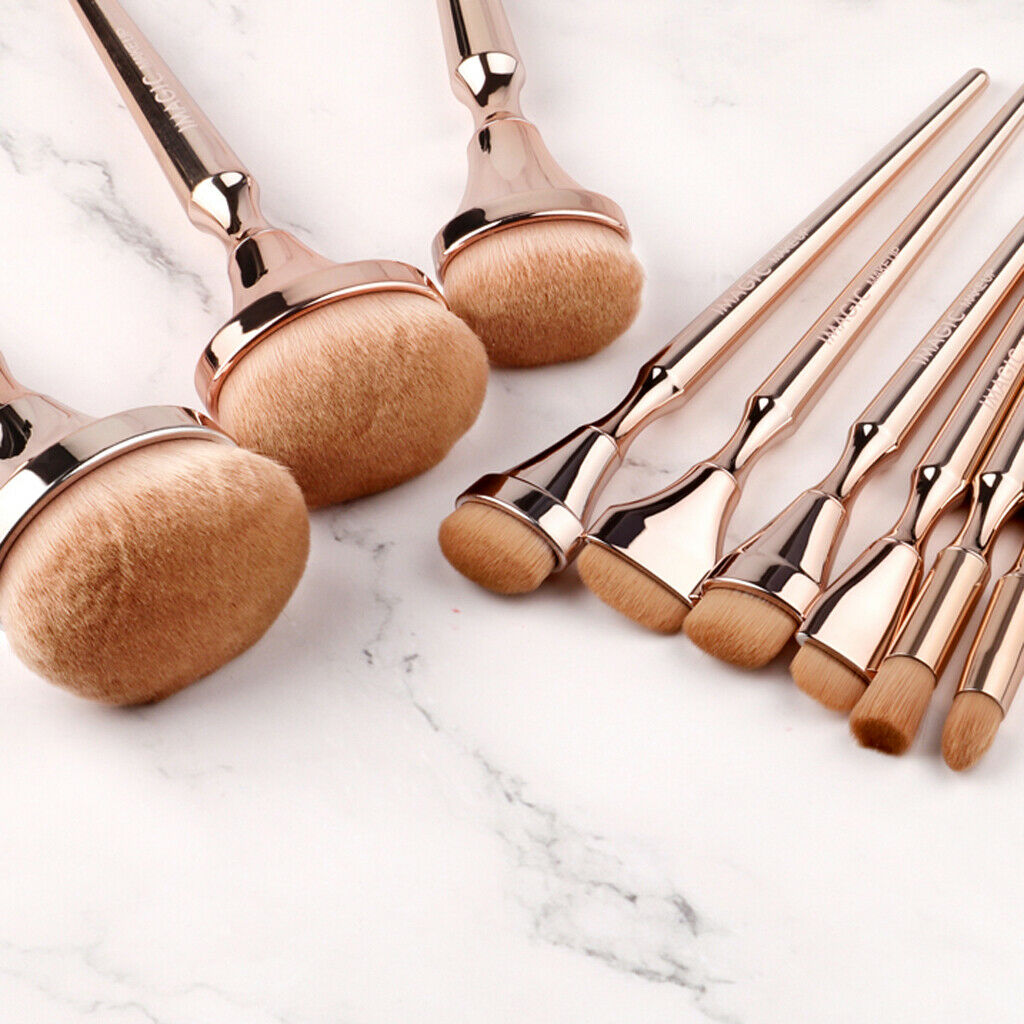 9x Brushes Makeup Cosmetic Professional Brush For Liquid Powder