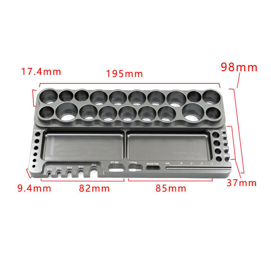 Alloy RC Tools Holder Screwdriver Organizer Socket Scissors Pliers Shelf