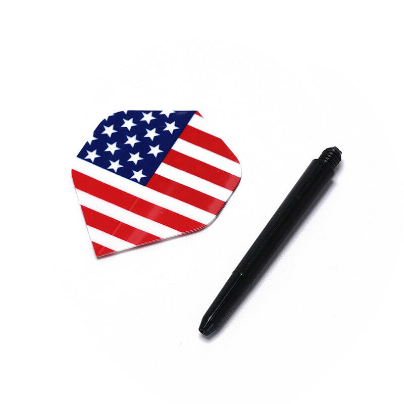 15pcs nylon dart shafts and 15pcs nice pattern darts flights dart accessor.l8