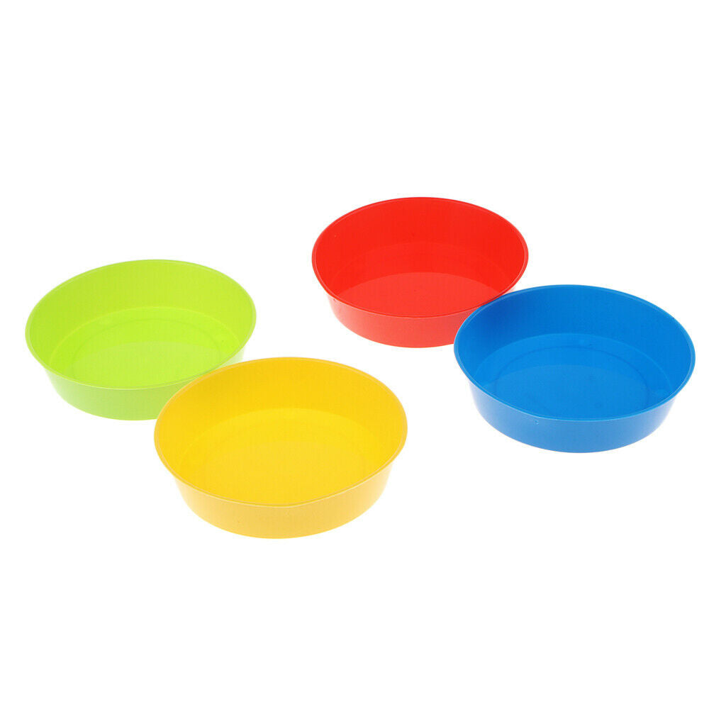 4x Kids Painting Palette Plastic Palettes Tray Kids Children Painting Supply