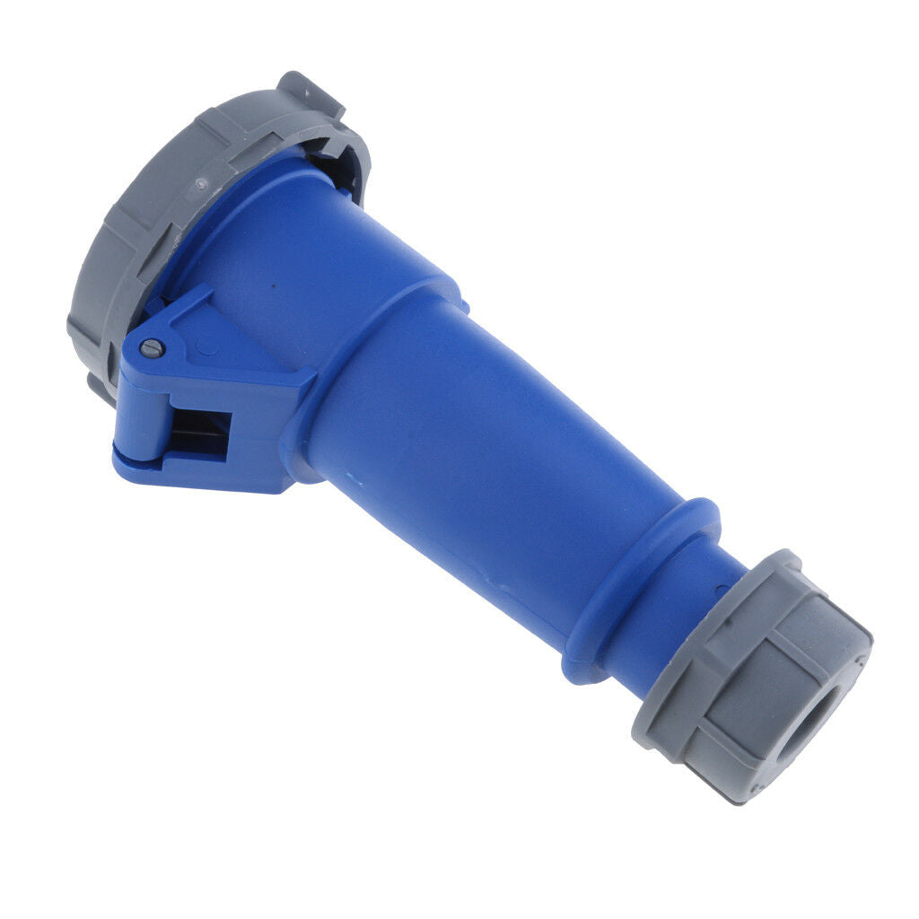 IP67 Waterproof Cable Wire Inline Coupler Connector Socket Plug 16A 2P+E