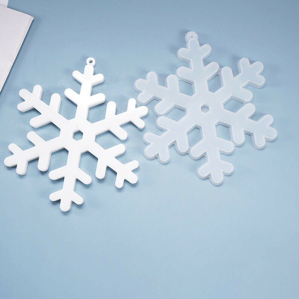 Snowflake Pendant Silicone Mould Christmas Hanging Ornaments DIY Epoxy Casting