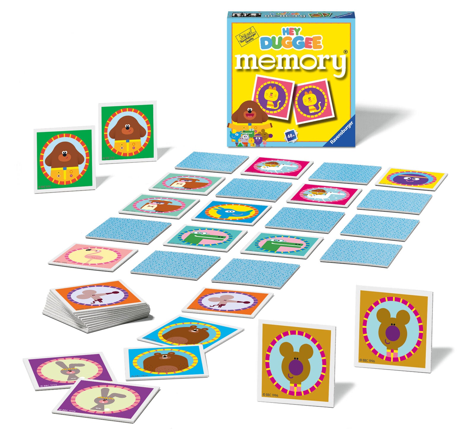 20634 Ravensburger Hey Duggee Mini Memory Snap Matching Game Children Age 3yrs+