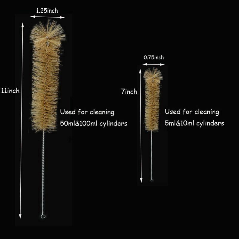 Thick Glass Graduated Measuring Cylinder Set 5ml 10ml 50ml 100ml Glass