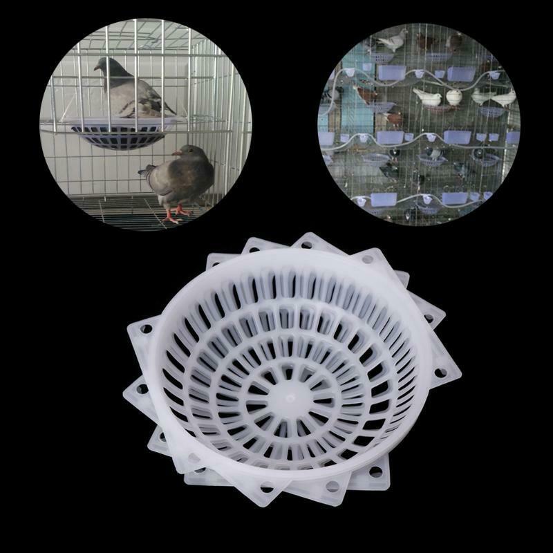 4Pcs Plastic Pigeon Nest Breeding Cage Canary Supplies Birds Hatch Tools Basin