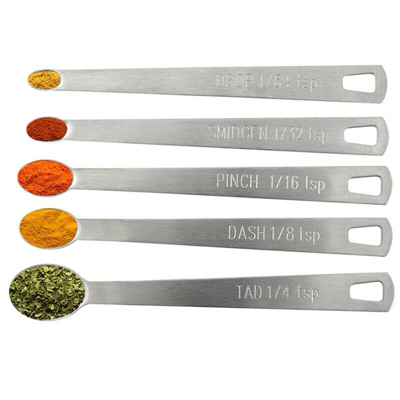 5pcs/Set Measuring Spoon Coffee Measuring Spoons Multiple Size Measuring .l8